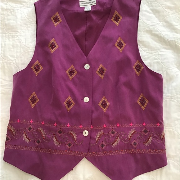 August Max Woman Vest & Split Culottes Skirt Size 16 &. 18 - Picture 3 of 10